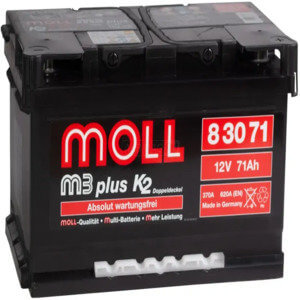 Аккумулятор MOLL M3plus 71L низкий