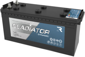 Аккумулятор GLADIATOR dynamic 140 купить в Иркутске и Иркутской области по оптовой цене